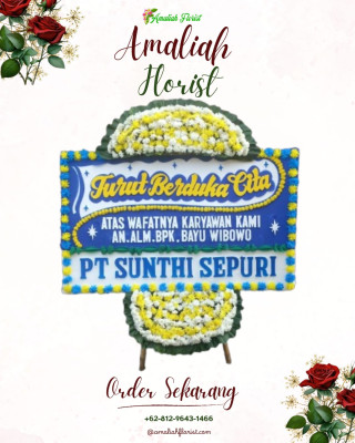 Papan Bunga Duka di Iring Mulyo