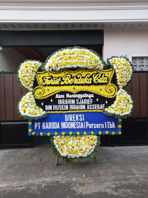 Papan Bunga Duka di Iring Mulyo